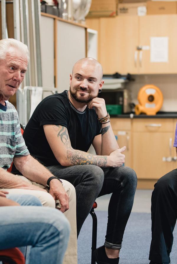 A group counselling session.